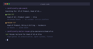 Using Claude to search for jobs and tailor resumes