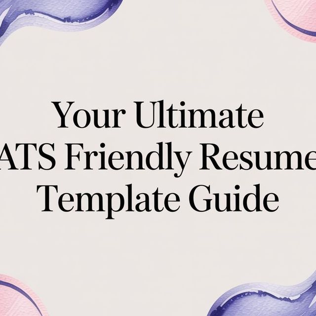 Illustration for Your Ultimate ATS Friendly Resume Template Guide