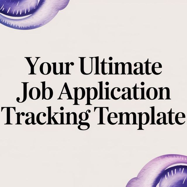 Illustration for Your Ultimate Job Application Tracking Template