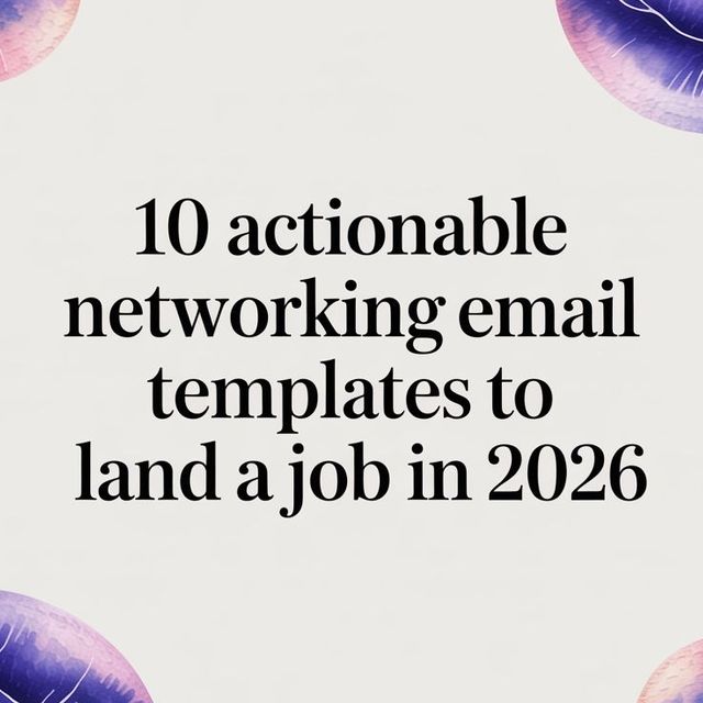 Illustration for networking email templates that actually get responses